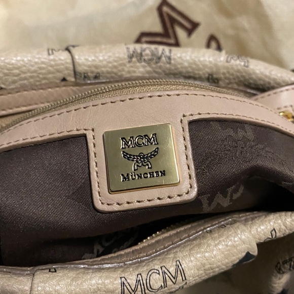 MCM Cream/Beige Vicetos handbag - Picture 4 of 5